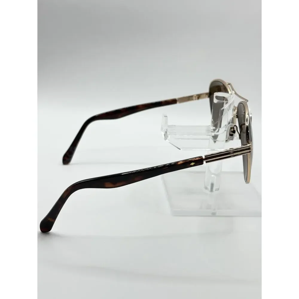 Fossil Aviator Sunglasses Gold Brown Tortoise Unisex 58mm